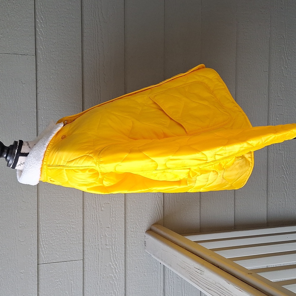 Banks Journal Georgia Lightweight Quilted Jacket Removable Collar Yellow Size M - Picture 5 of 13